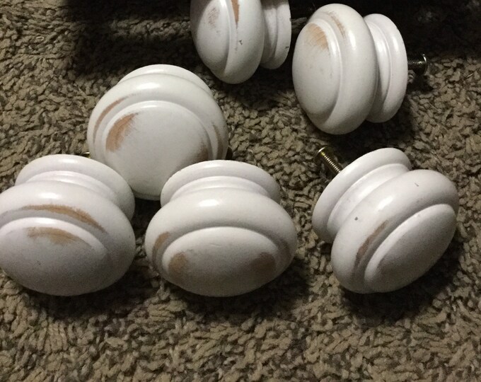 Ethan Allen Solid Wood Drawer Knobs 1.5 Across, With Screws Etsy