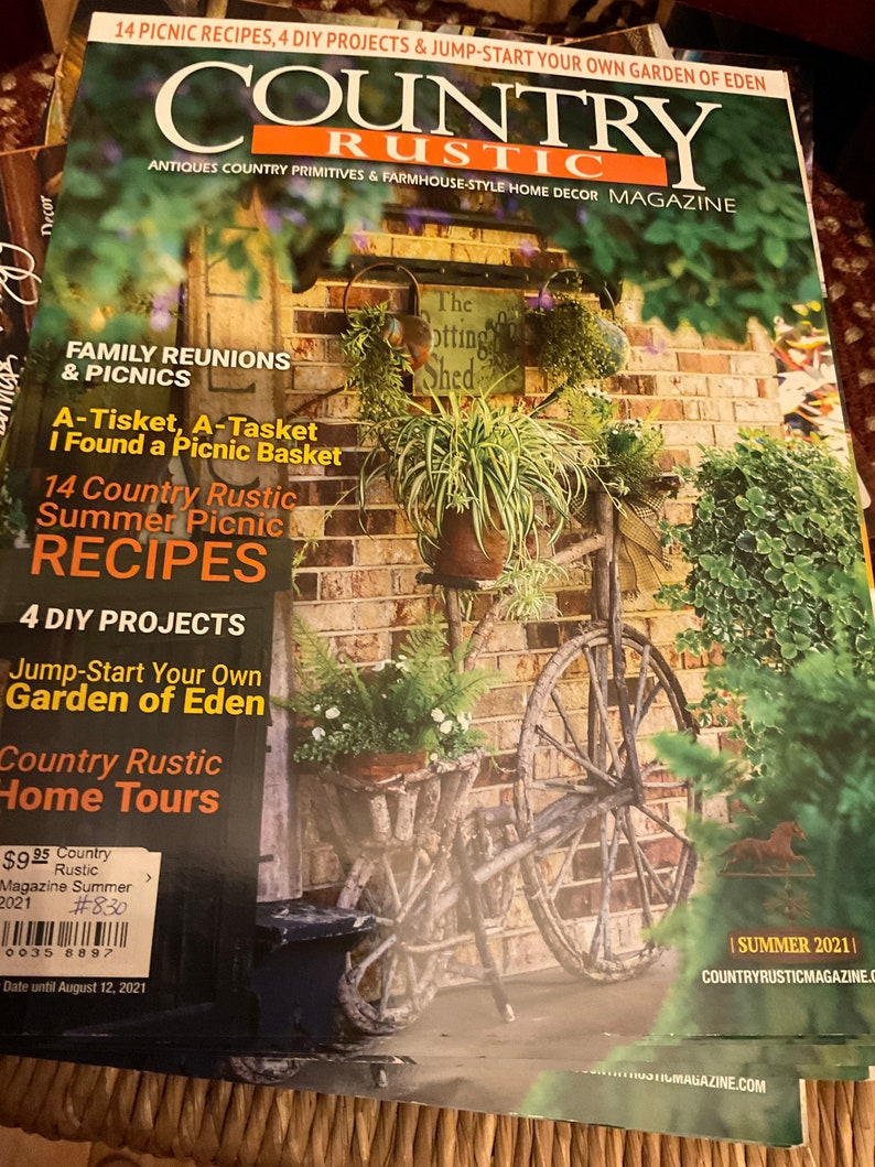 Past Issue of Country Rustic Magazine Spr 2021, Summer 2021, Summer 2022, Fall 2022, Winter 2022, Spr 2023, Summer 2023, Fall 2023 Winter 23 Summer 2021