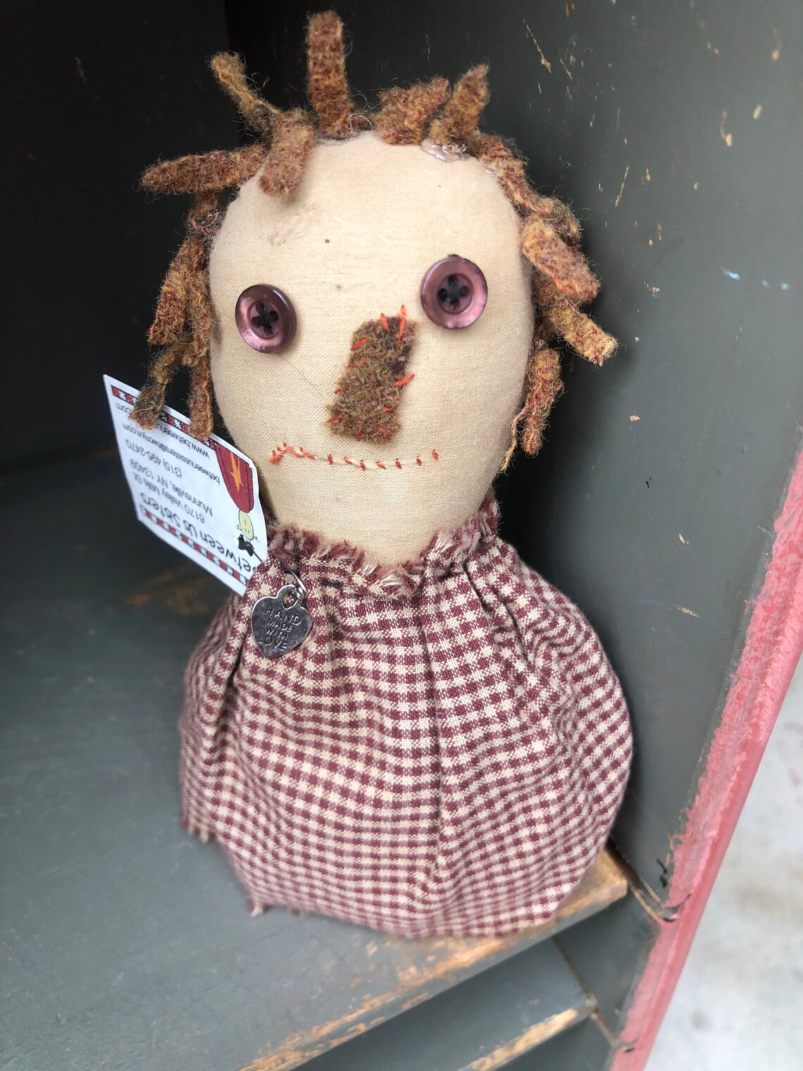 Stump Doll small 47inches tall assorted homespun dresses Etsy