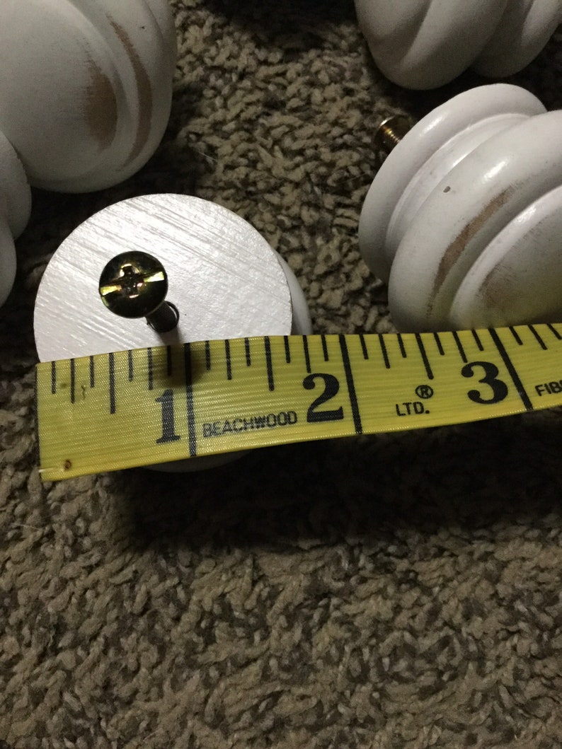 Ethan Allen Solid Wood Drawer Knobs 2 Across With Etsy