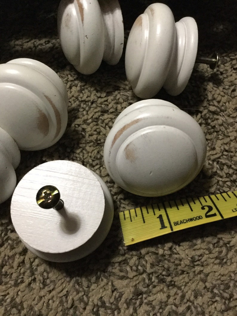 Ethan Allen Solid Wood Drawer Knobs 2 Across With Etsy