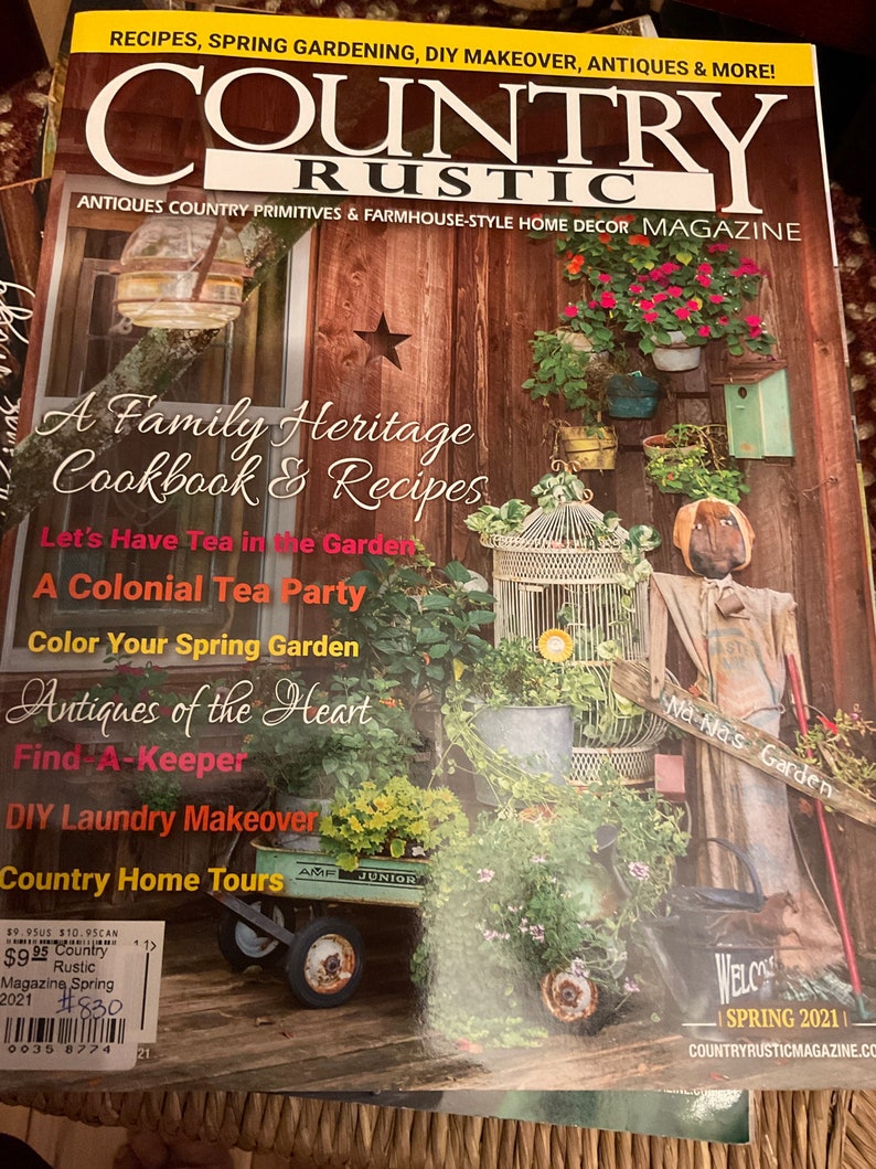 Past Issue of Country Rustic Magazine Spr 2021, Summer 2021, Summer 2022, Fall 2022, Winter 2022, Spr 2023, Summer 2023, Fall 2023 Winter 23 Spring 2021