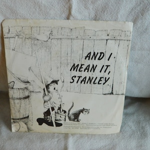 Vintage "And I Mean it, Stanley" 33 1/2 RPM Record, 1974 by Crosby Bonsall