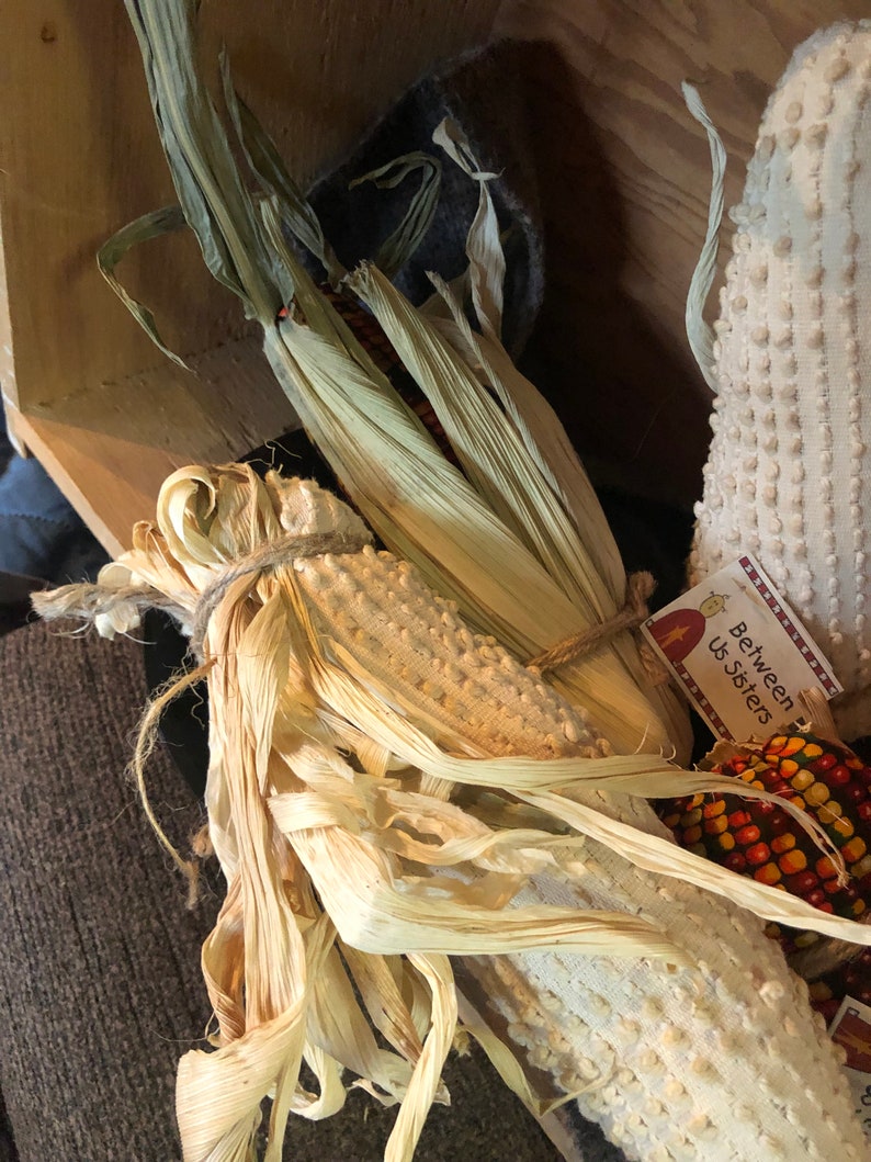 Freshly Harvested Indian Corn knobby chenille or harvest kernals image 2