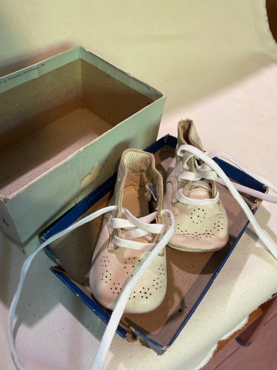 Baby Deer Shoes by Trimfoot, Size 0, Style 401 Creeper, Vintage 1950's ...