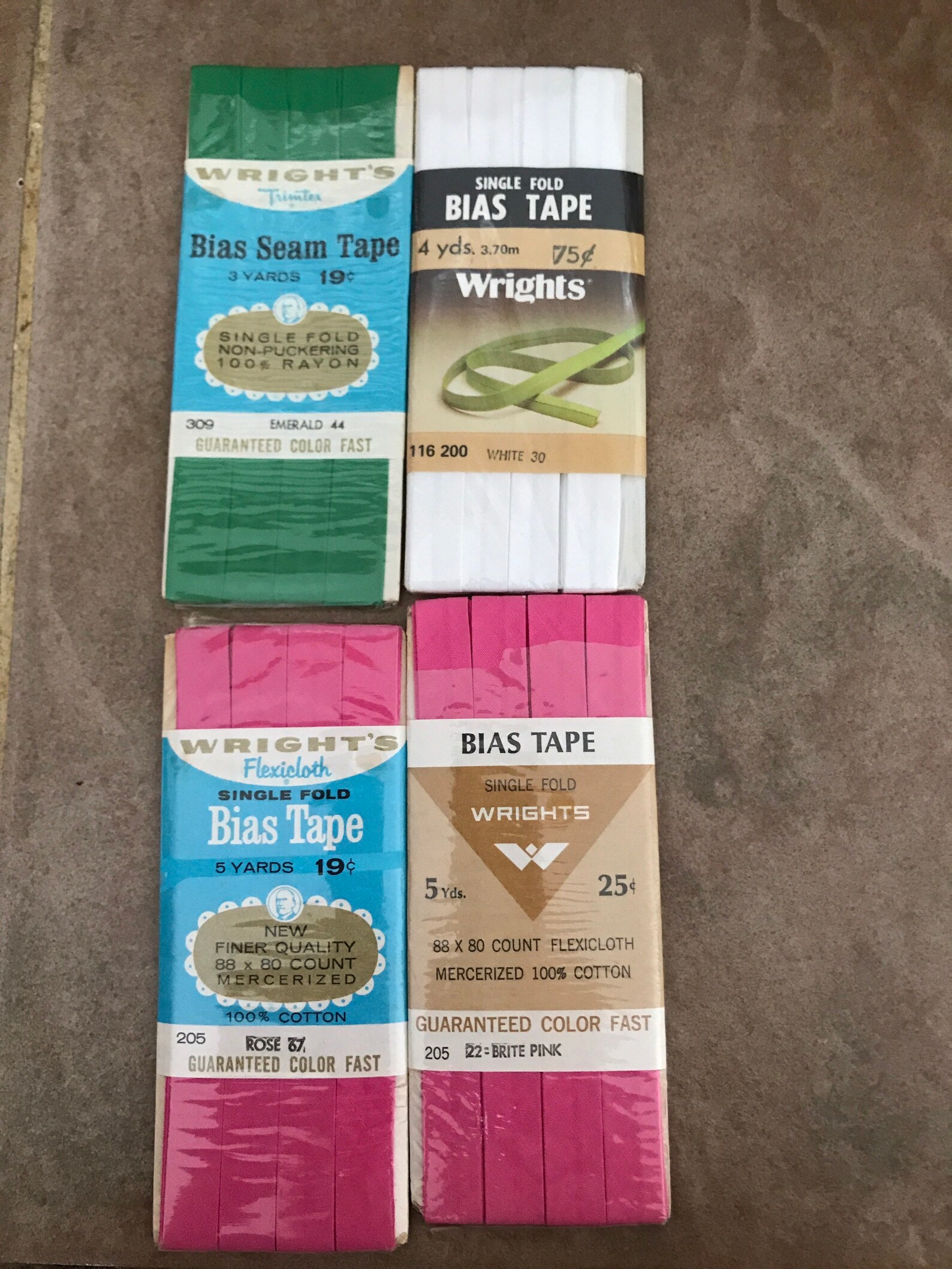 Vintage Wrights Bias Tape Assorted Colors Etsy Australia