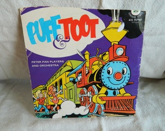 Vintage Peter Pan Records Sunshine Series "Puff & Toot" 45RPM  PP 1080 A