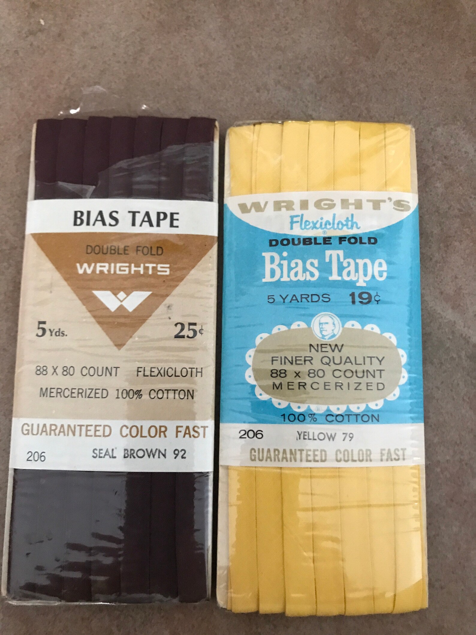 Vintage Bias Tape Bookmarks