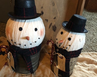 Hand Cranked Sno Cone Snowman sitting in vintage Bromwell or Victor Sifter