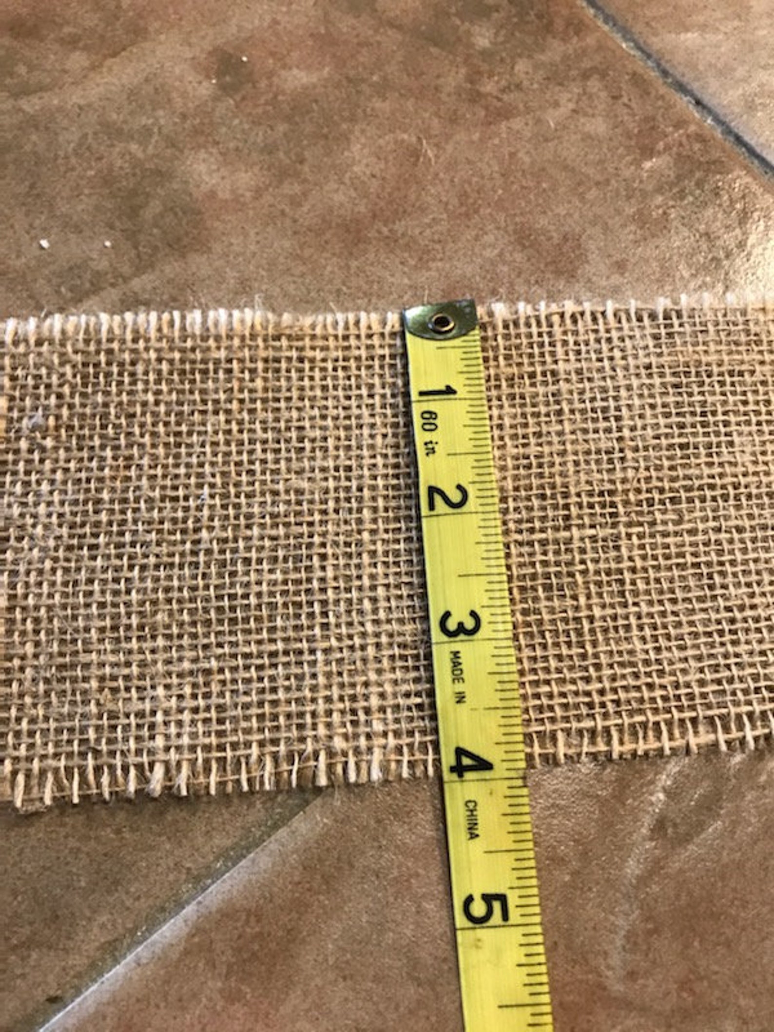 4 Wide Burlap by the Yard Etsy
