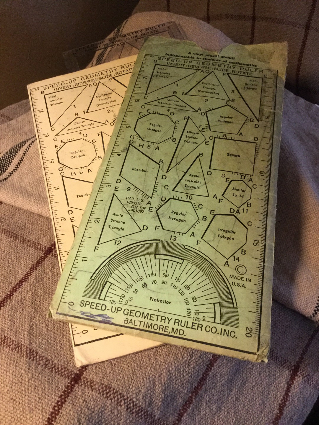 Speed-up Geometry Ruler and Protractor - Etsy