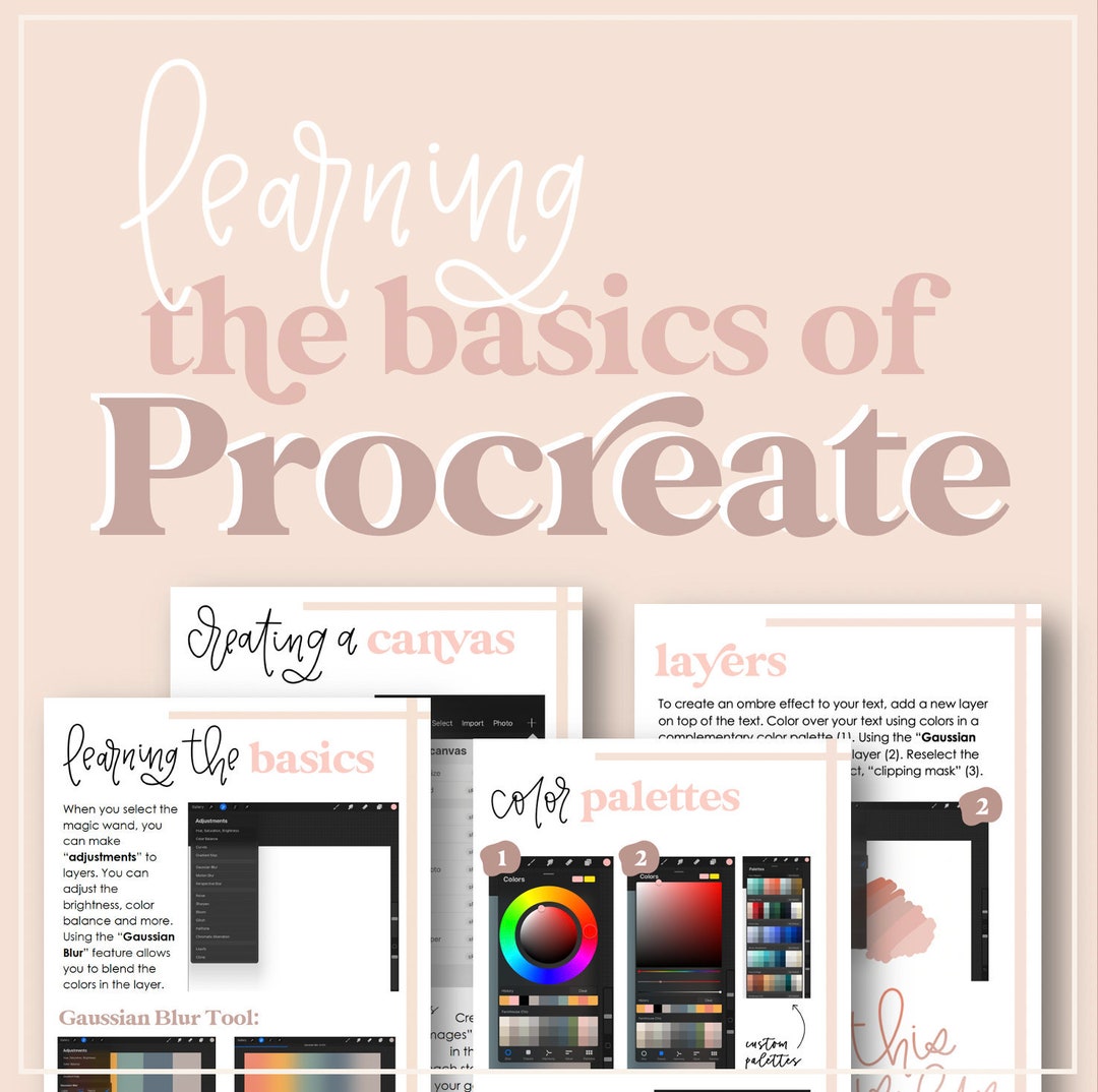 Learning the Basics of Procreate | Procreate Guide for Beginners - Etsy
