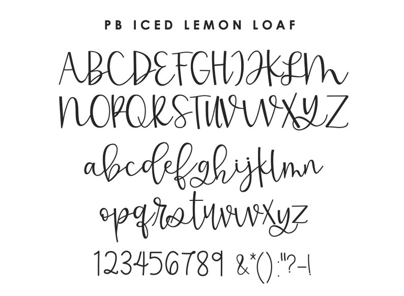 Perfect Blend Font Duo: PB Iced Lemon Loaf PB Brewing With | Etsy