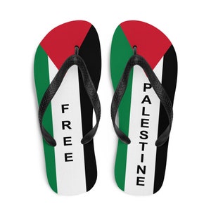 Free Palestine Flag Flip-Flops | Palestinian Pride