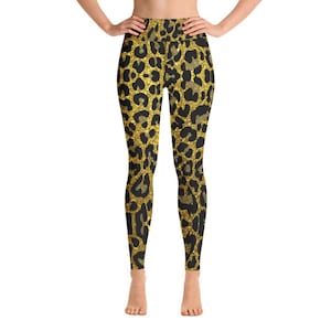 Luipaard Gouden Yoga Leggings