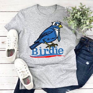Birdie Bernie Sanders Unisex Softstyle Kurzärmeliges T-Shirt S- 3XL Bernie Sanders für Präsident