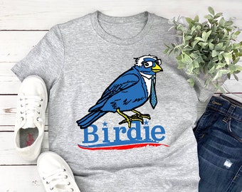 Birdie Bernie Sanders Unisex Softstyle Kortärmad T-shirt S- 3XL Bernie Sanders för presidentvalet