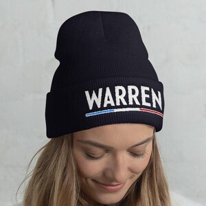 Elizabeth Warren For President 2020 Knit Hat Cuffed Beanie | Election 2020 Campaign