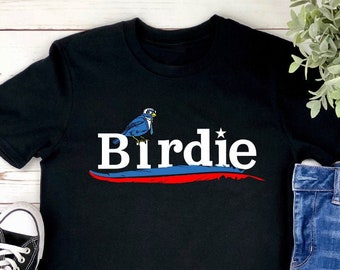 Birdie Bernie Sanders Unisex Softstyle Kortärmad T-shirt S- 3XL Bernie Sanders för presidentvalet