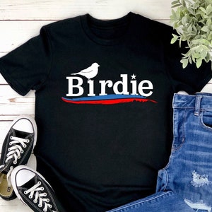 Birdie Bernie Sanders Unisex Softstyle Kurzärmeliges T-Shirt S- 3XL Bernie Sanders für Präsident