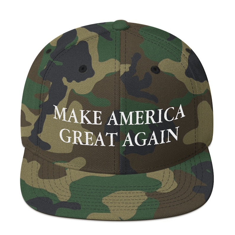 Make America Great Again Embroidered Snapback Hat Donald - Etsy