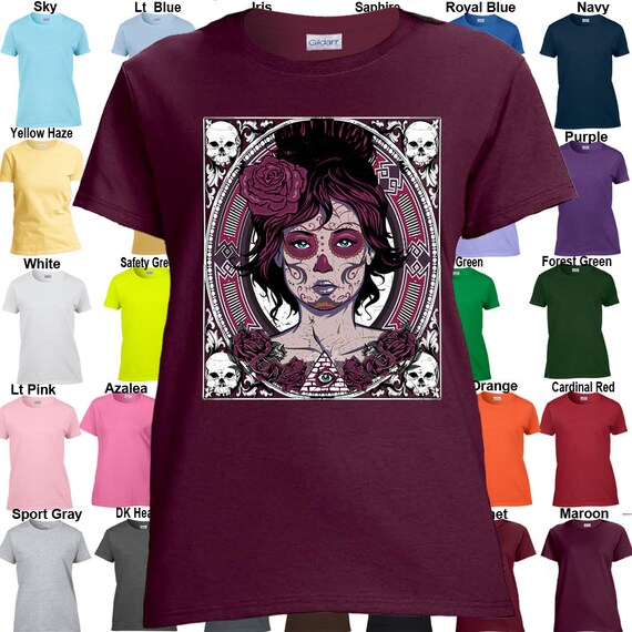 Lady Sugar Skull T-shirt - Classic Fit Ladies' T-shirt