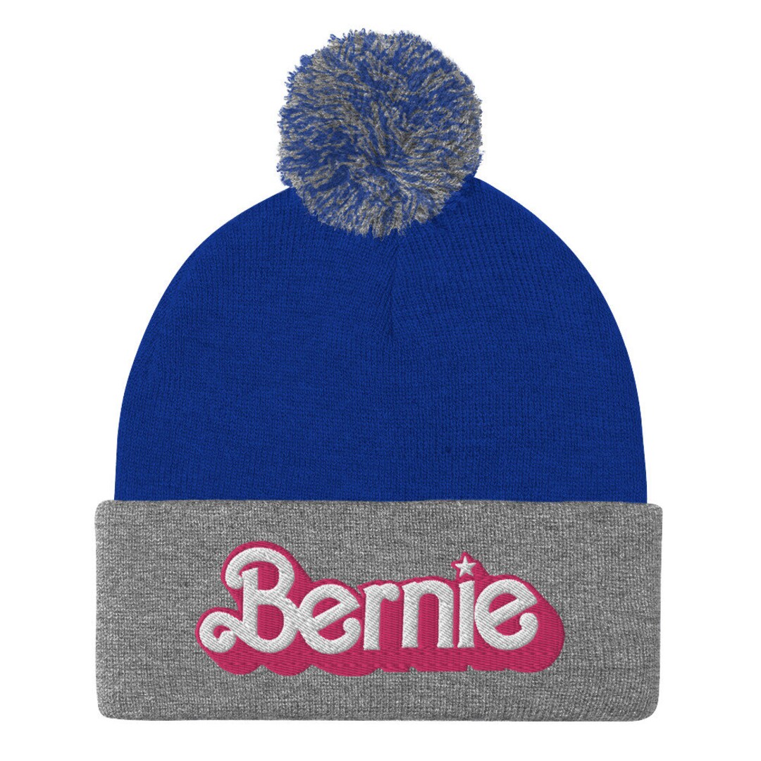 Bernie Embroidered Knit Hat Pom-pom Beanie | Bernie Sanders for ...