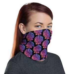 Seashell Washable Face Mask Neck Gaiter