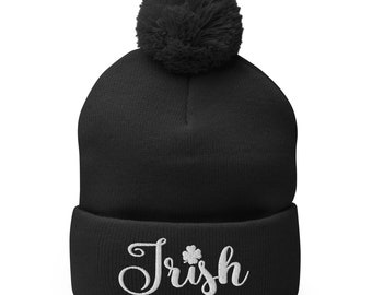 アイルランドのボンボンキャップ アイルランドのポンポンビーニーニット帽 - Etsy 日本