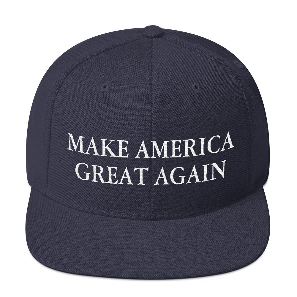 Embroidered Snapback Hat Donald - Etsy 