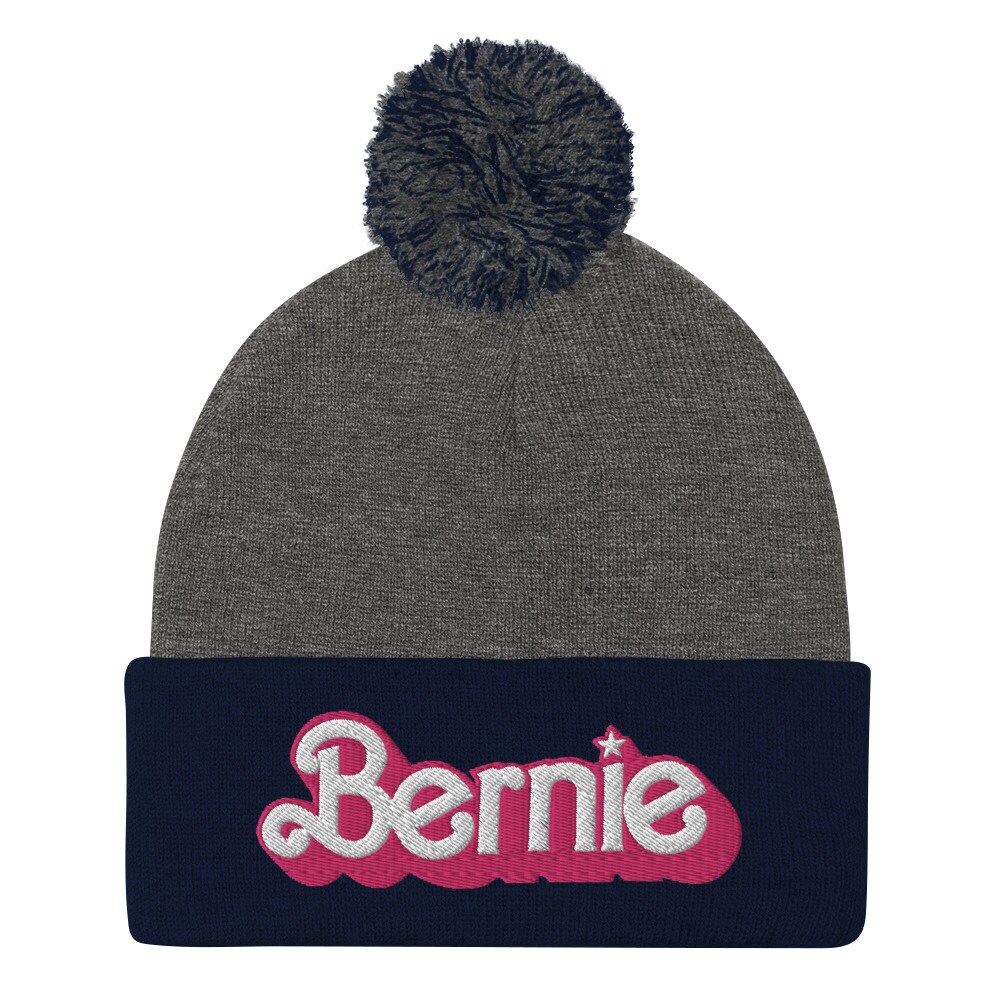 Bernie Embroidered Knit Hat Pom-pom Beanie | Bernie Sanders for ...