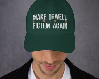 Make Orwell Fiction di Nuovo Cappello Baseball Vintage Slavato Unisex