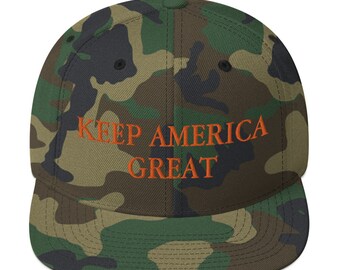 Keep America Great Embroidered Snapback Hat | Donald Trump for President 2020, MAGA Hat, Republican Conservative Patriot #MAGA