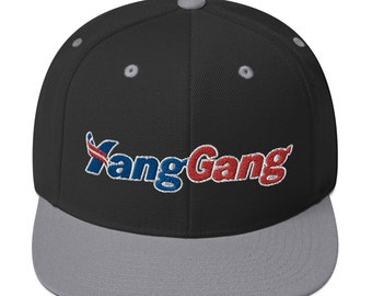 Yang Gang Embroidered Snapback Hat | Andrew Yang for President Election 2020