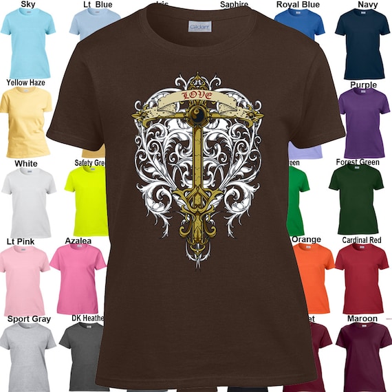 Cross Over Sacred Heart Love T-shirt - Classic Fit Ladies' T-shirt