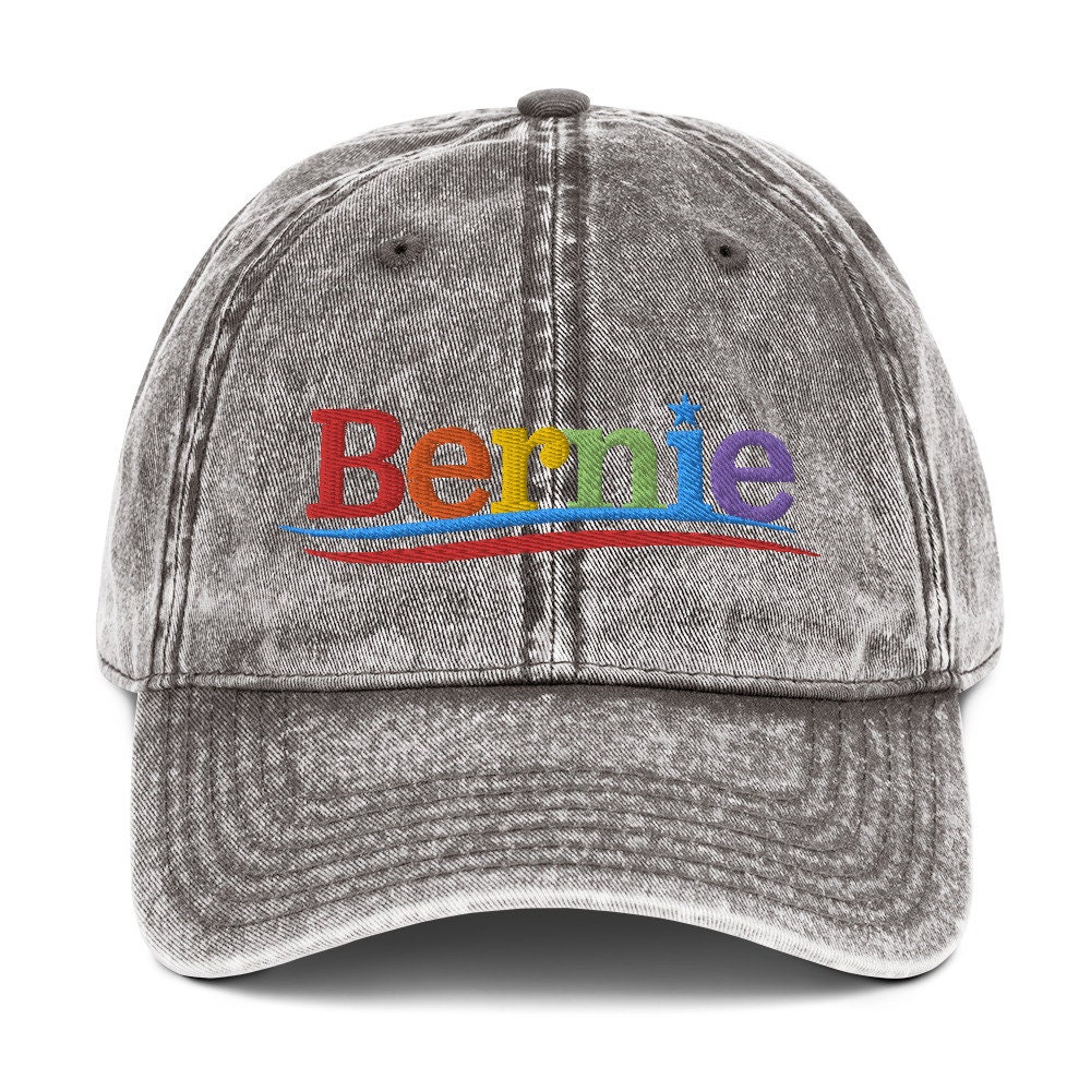 Bernie Gay Pride Rainbow Embroidered Vintage Cotton Twill Cap Hat ...