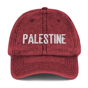 Palestine Hat Vintage Cotton Twill Cap