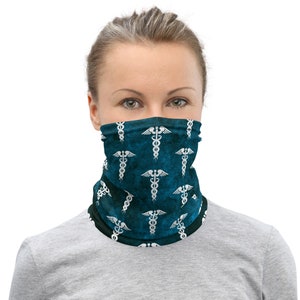 Medical Symbol Washable Face Mask Neck Gaiter | Healthcare workers Doctors Nurses