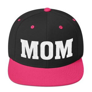 Mom Embroidered Snapback Hat | Mother&#39;s Day New Mom Gift