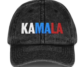 Kamala Harris para presidente chapéu vintage algodão sarja boné | campanha eleitoral 2024 boné