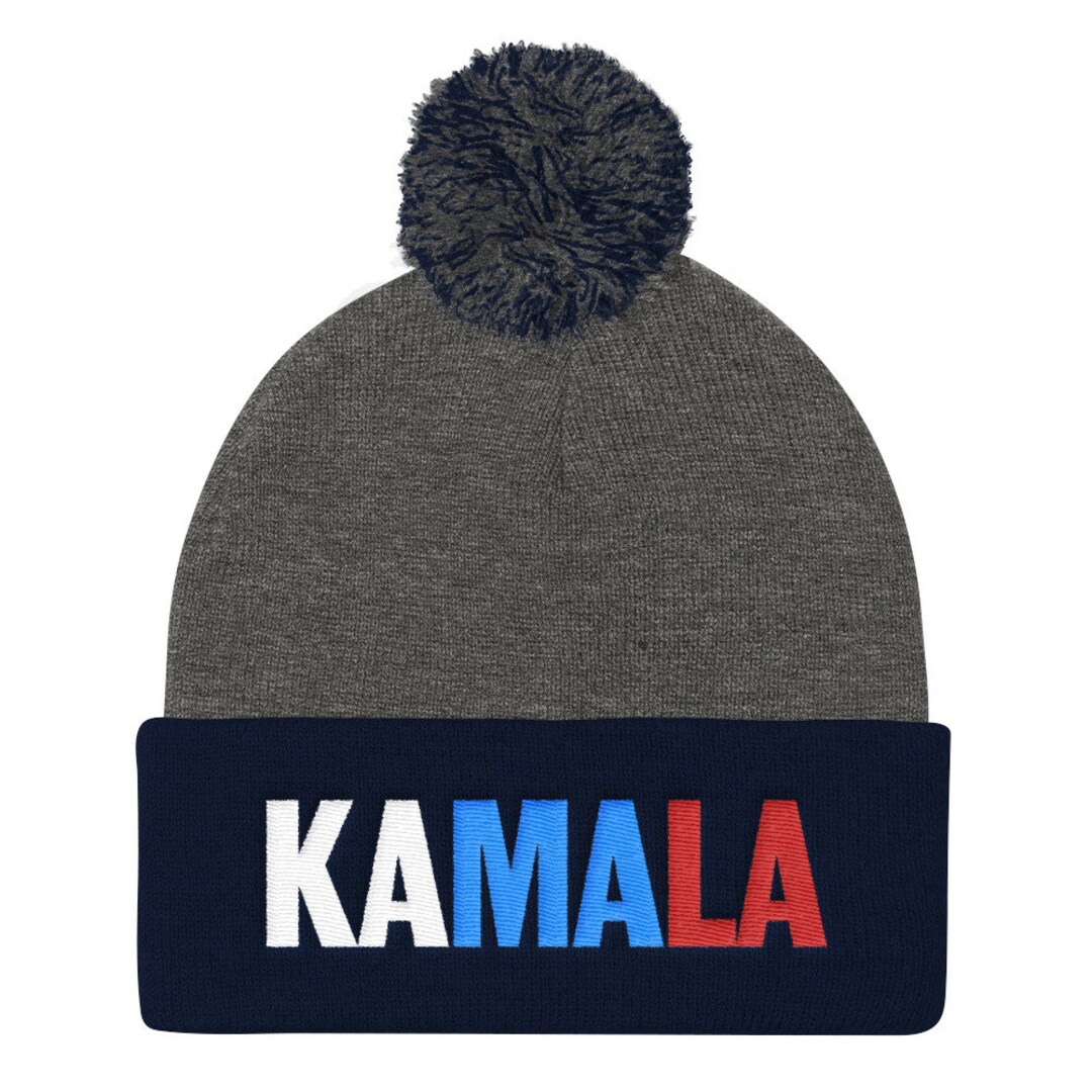 Kamala Harris for President Hat Pom Pom Knit Cap Election 2024 Campaign