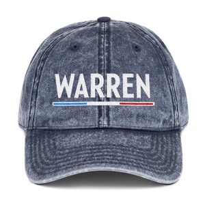 Elizabeth Warren For President 2020 Embroidered Hat Vintage Cotton Twill Cap | Election 2020 Campaign