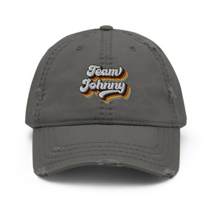 Equipo Johnny Bordado Angustiado Papá Sombrero