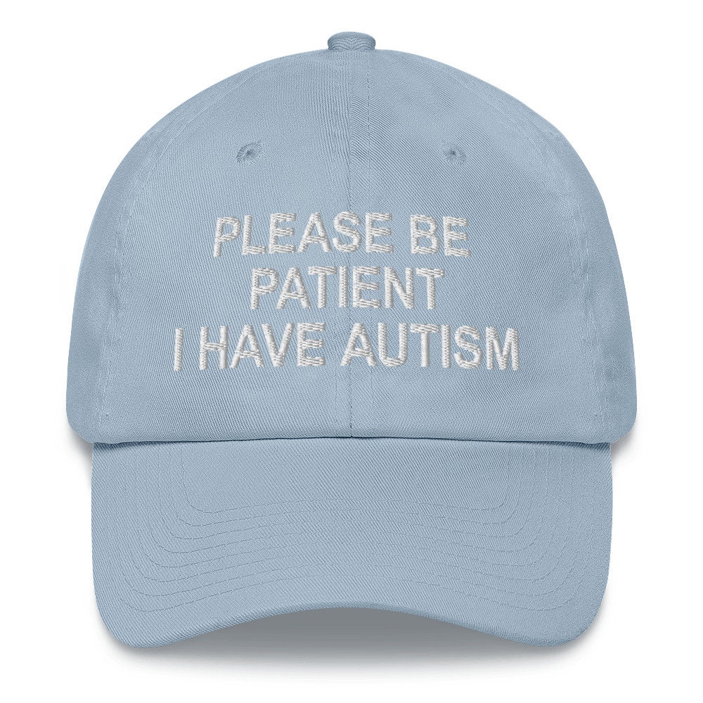 Cappello Da Baseball Con Scritta "Autism Awareness Please Be Patient With Me I Have Autism" - Regolabile, Unisex, Nero