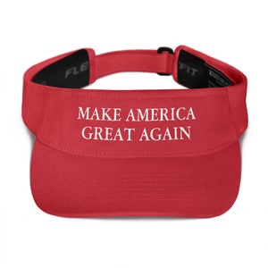 Make America Great Again Embroidered Visor, Donald Trump for President 2024, MAGA Hat,  Republican Conservative Patriot #MAGA