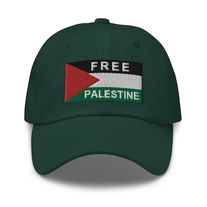 Free Palestine Flag Embroidered Dad Hat | Palestinian Flag #FreePalestine