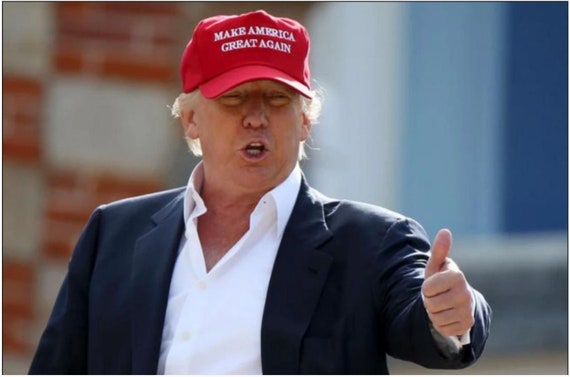 Trump 2024 Make America Great Again Cappello Unisex Con Bandiera USA Ricamata, Berretto Baseball Regolabile In Rete, Taglia Unica