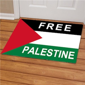 Free Palestine Flag Doormat | Palestinian Pride Doormat Gift