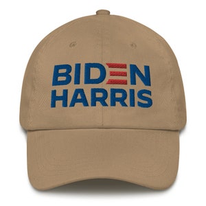 Biden Harris Chapeau de papa brodé Joe Biden pour la présidente Kamala Harris Vice-vp 2020 Khaki
