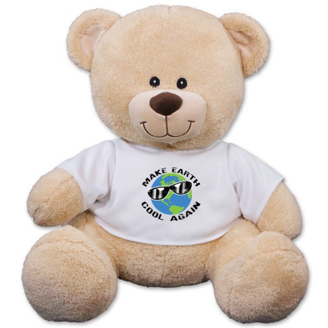Make Earth Cool Again Teddy Bear | Climate Change Bear Green New